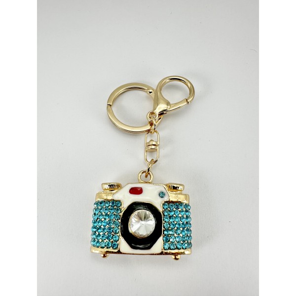 Fotoğraf Makinesi Mavi Anahtarlık